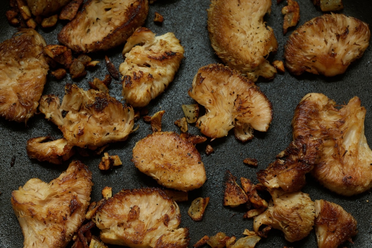 pan fried lions mane